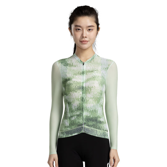LIYUN Women's Level Pro Air Long Sleeve Jersey Light Green DCCF250107