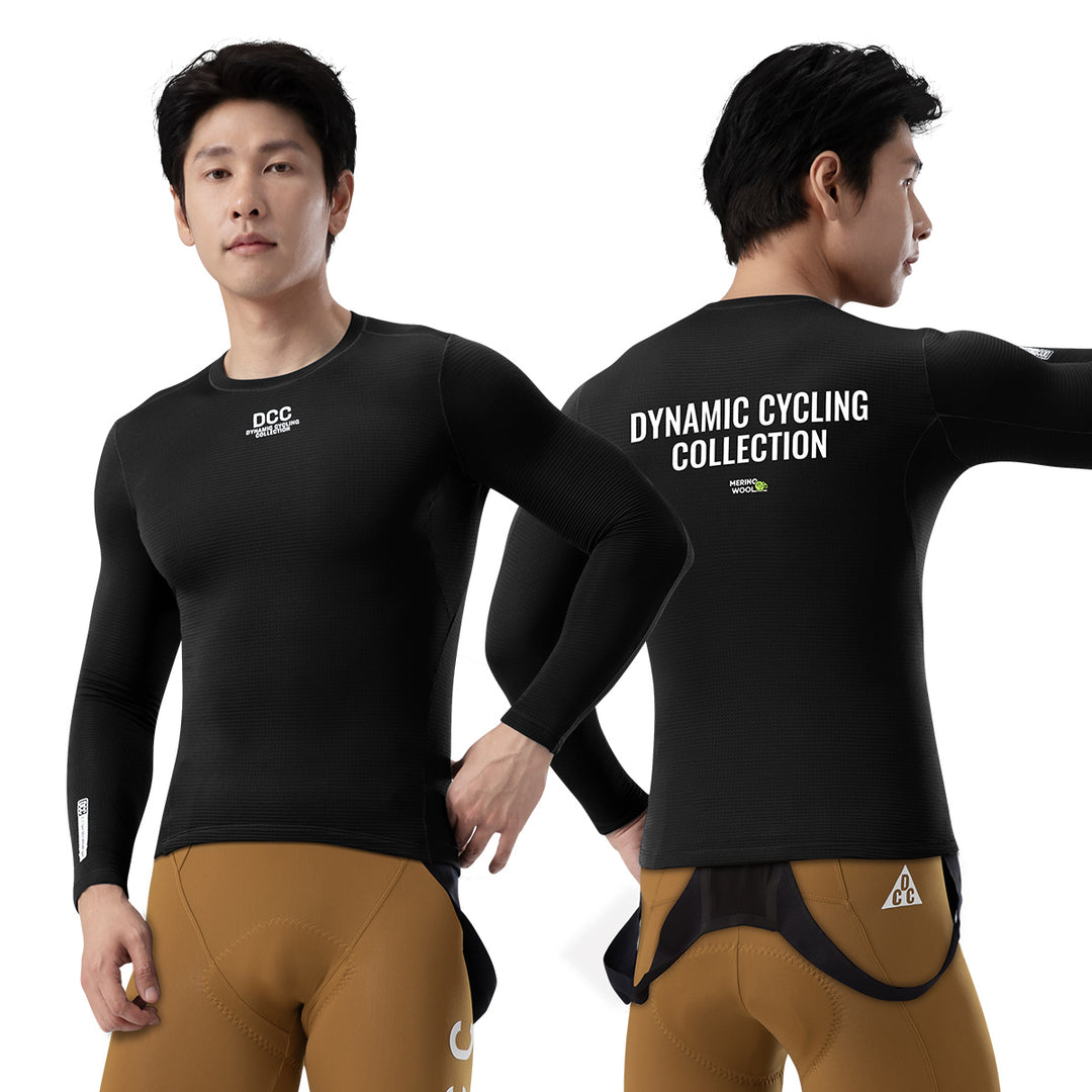 Merino Wool Thermal Base Layer LS Tee  Black Complex DCCM250111