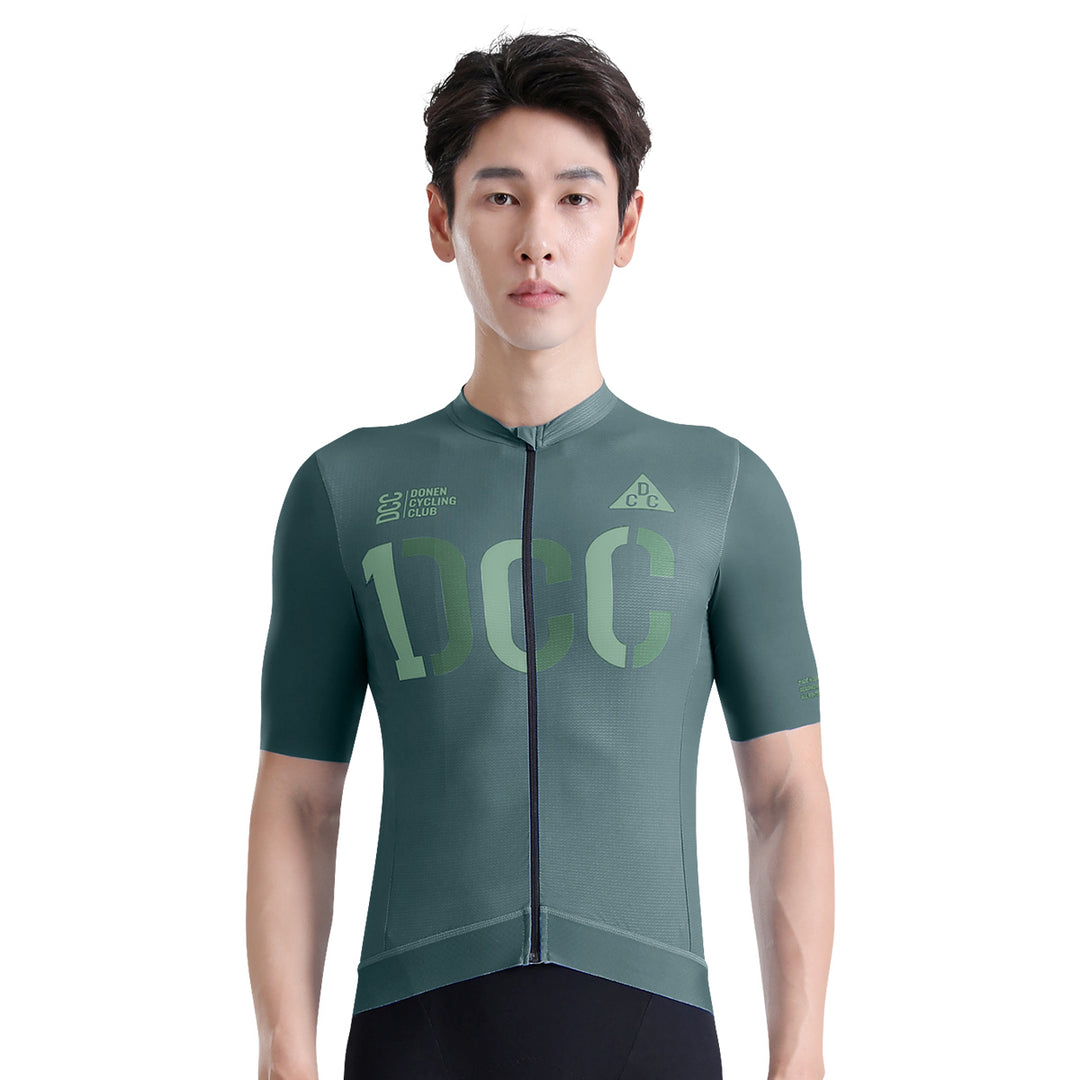 ZHIYUAN Men's Pro SS Jersey Dark Green DCCM240413