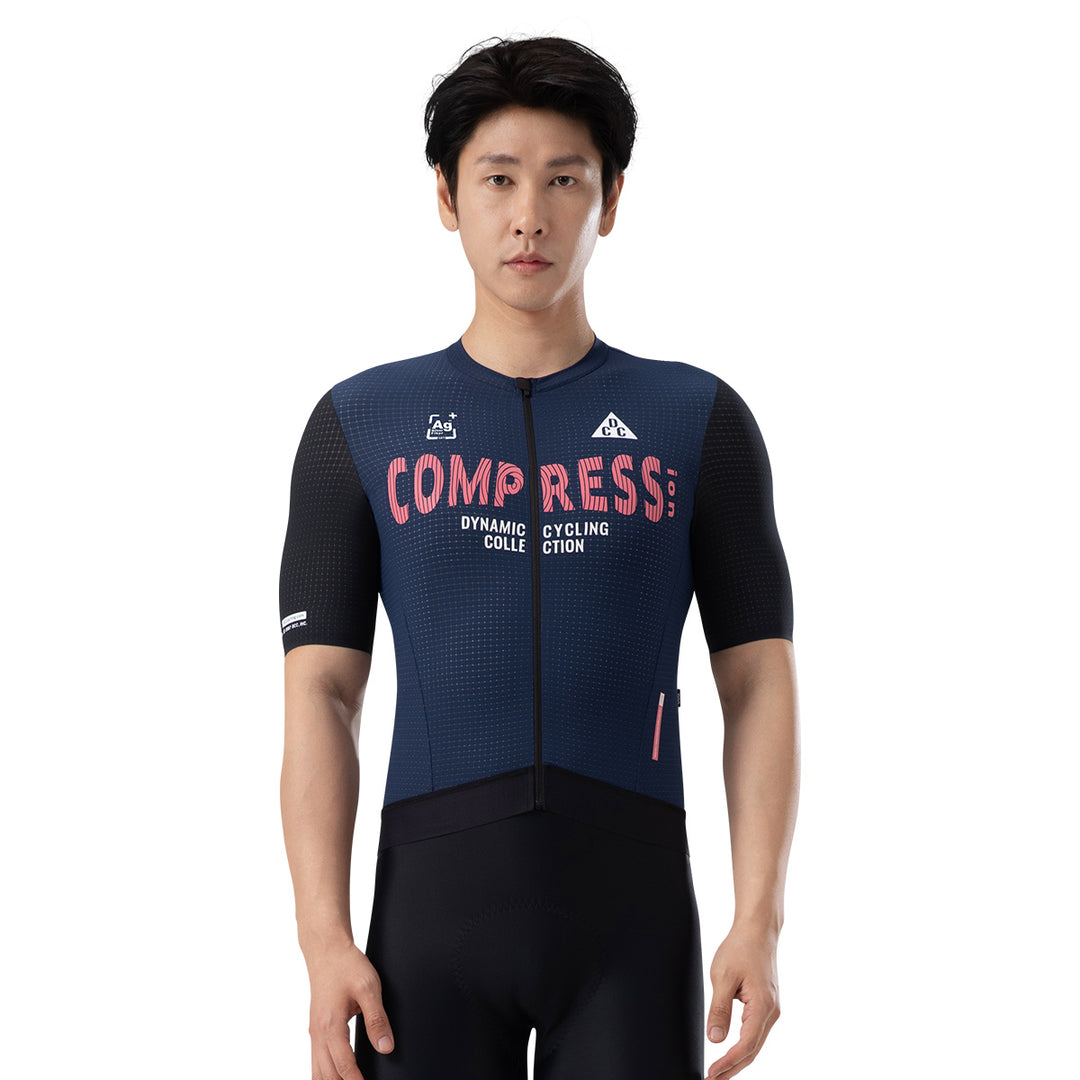 COMPRESS Men's Elite SS Jersey Navy Blue DCCM240929
