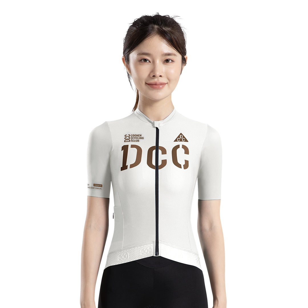 Women's ZHIYUAN  Pro SS Jersey Beige DCCF240413