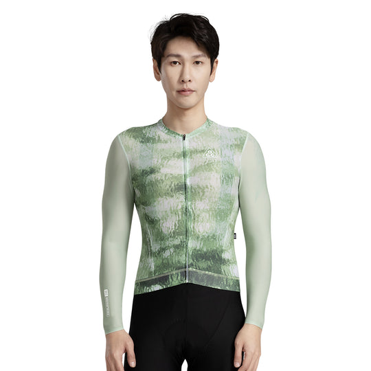 LIYUN Men's Level Pro Air Long Sleeve Jersey Light Green DCCM250109