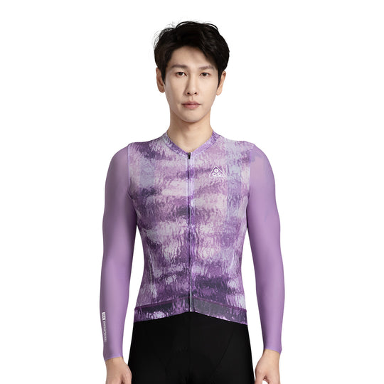 LIYUN Men's Level Pro Air Long Sleeve Jersey Purple DCCM250109