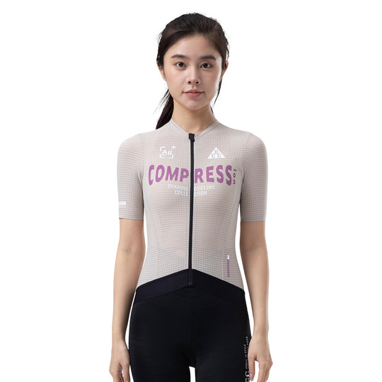 COMPRESS Women's ELITE SS Jersey Milk Grey DCCF240929