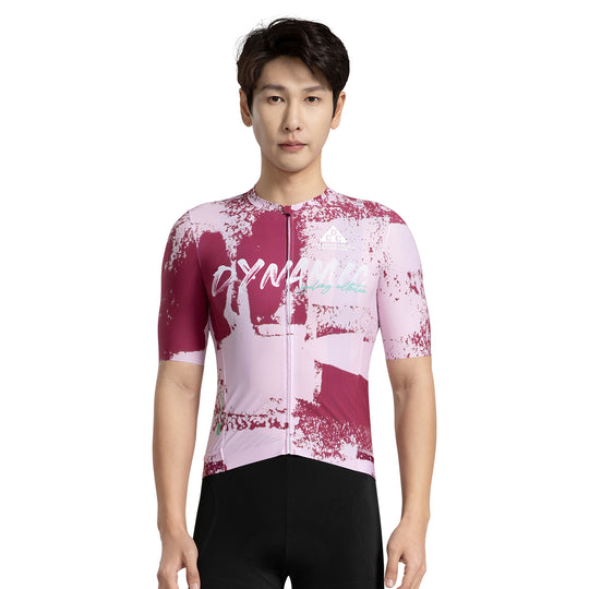 ART BRUSH Men's Level Pro Air Short Sleeve Jersey Brownish Red DCCM250104