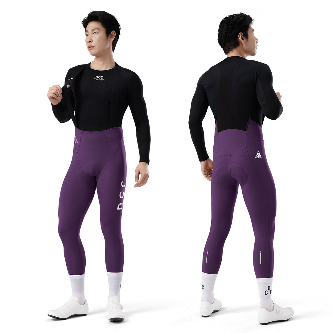 LINGYUE Winter Bib Tights for Men Violet DCCT250215