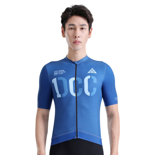 ZHIYUAN Men's Pro SS Jersey Dark Blue DCCM240413
