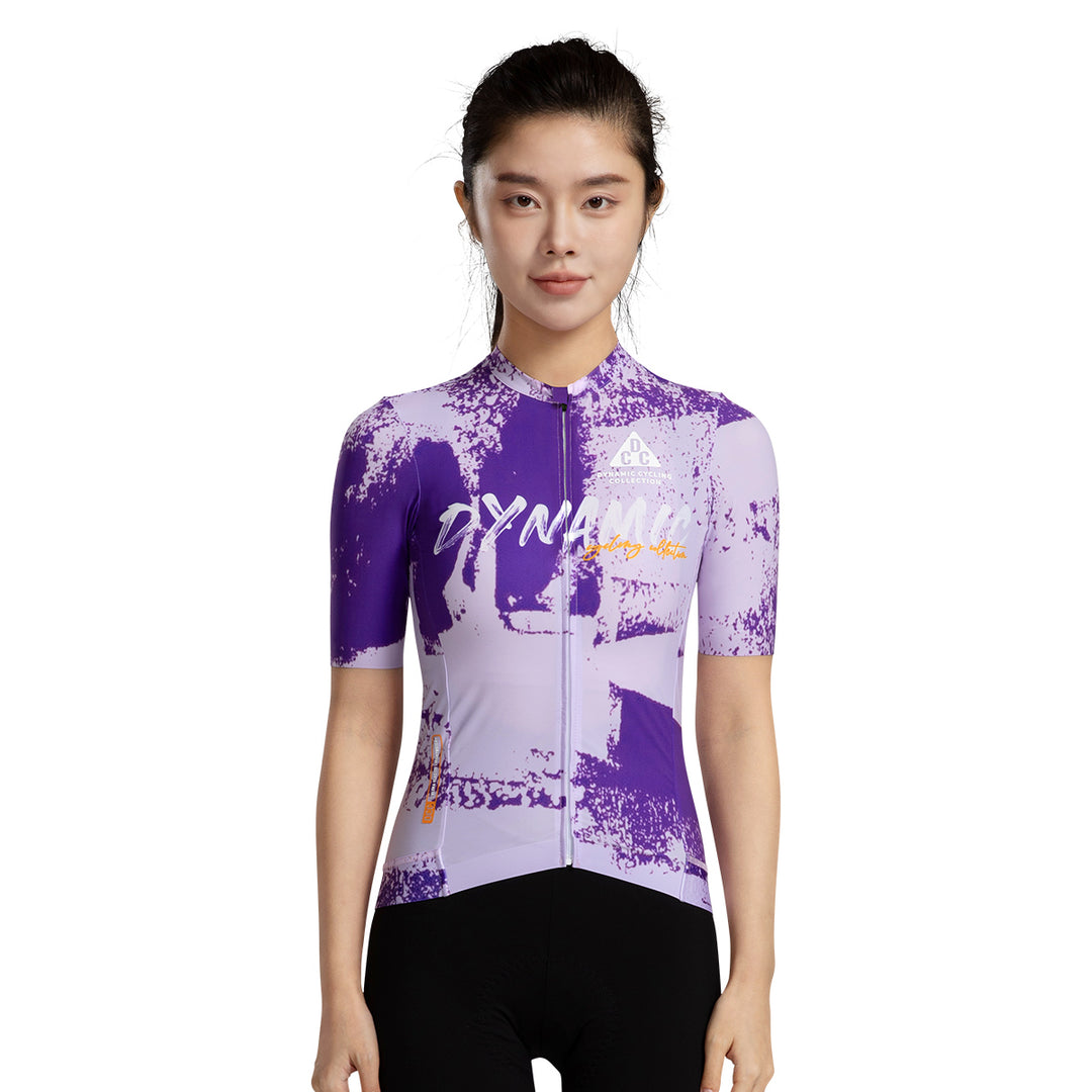 ART BRUSH Women's Level Pro Air Short Sleeve Jersey Purple DCCF250104