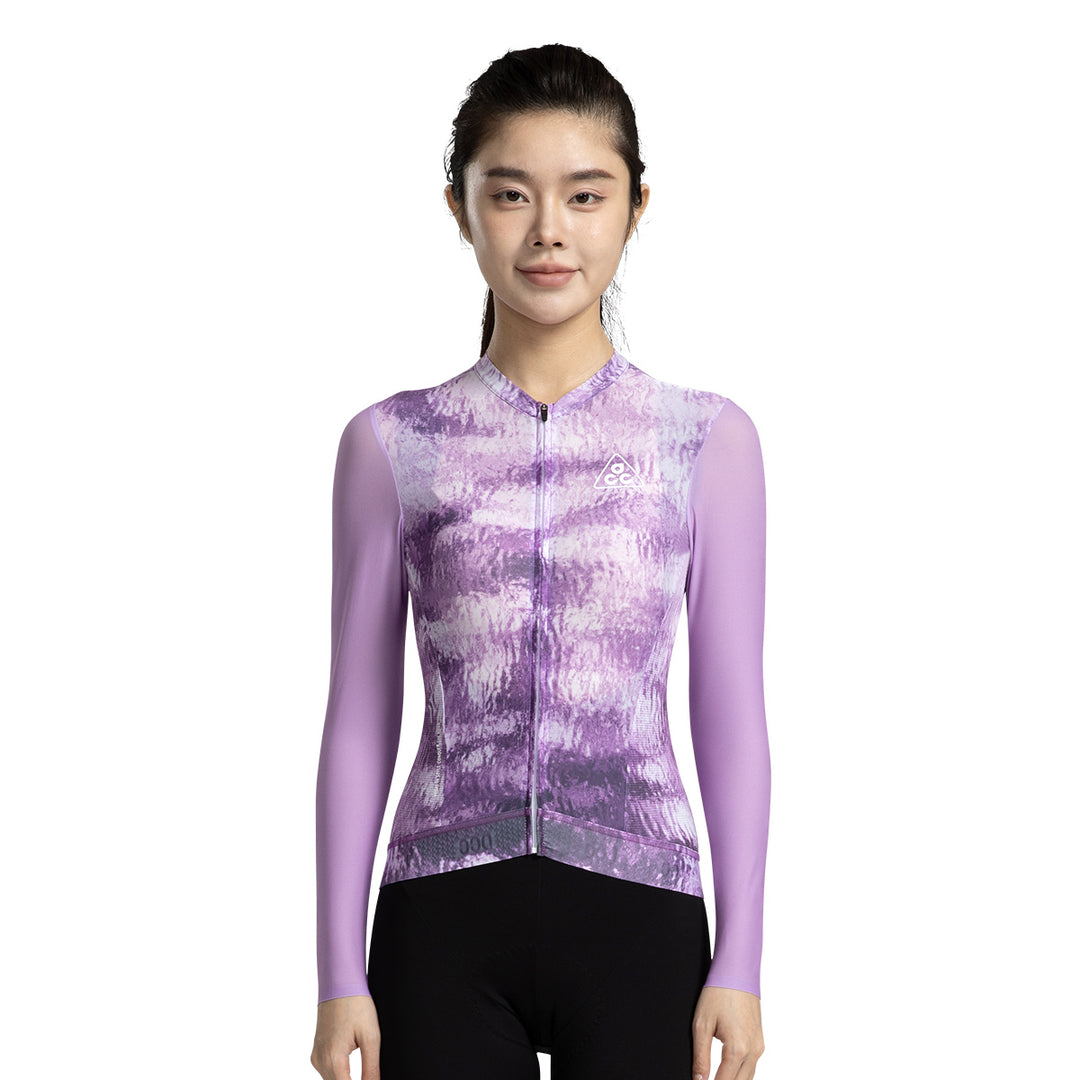 LIYUN Women's Level Pro Air Long Sleeve Jersey Purple DCCF250107