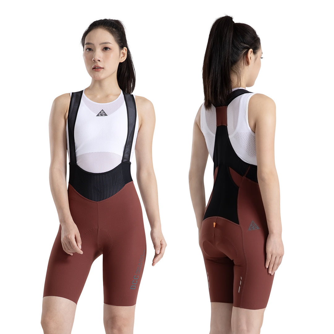 Ascend Bib Shorts Brownish Red DCCW240521