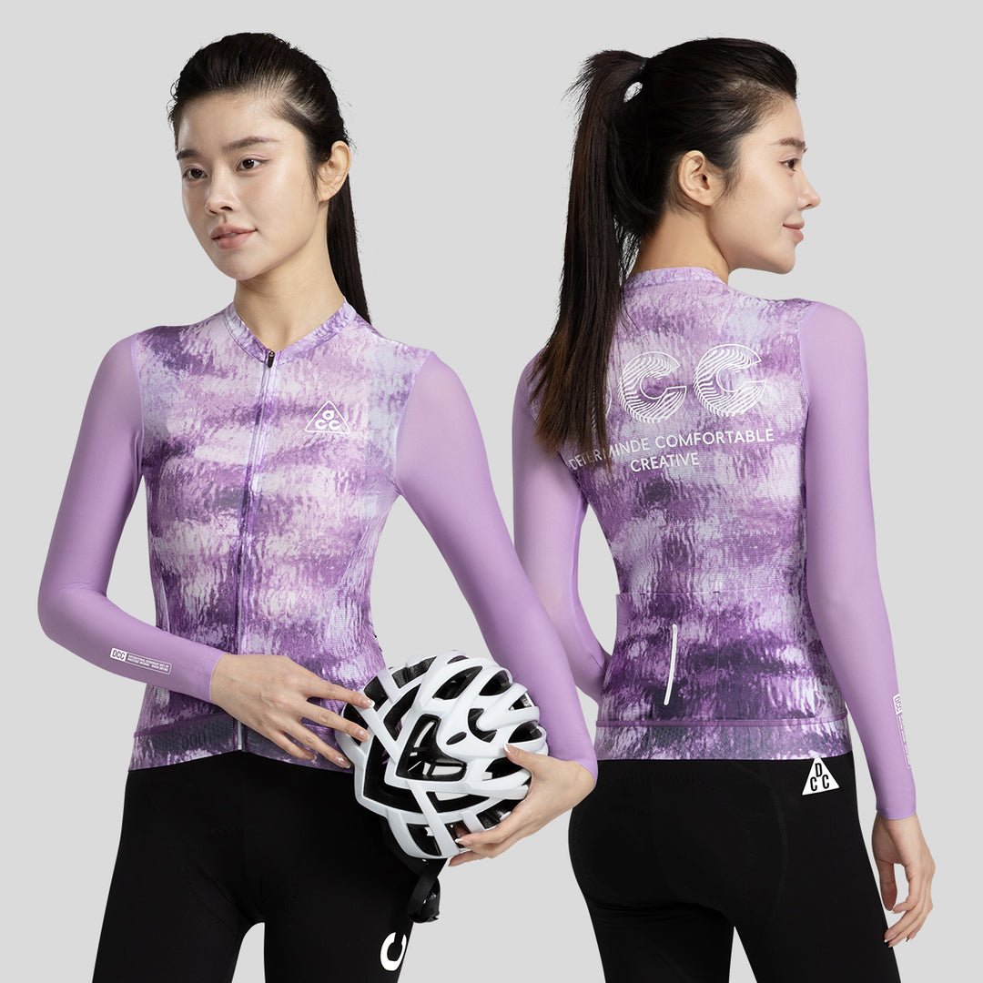 LIYUN Women's Level Pro Air Long Sleeve Jersey Ezi Orange DCCF250107