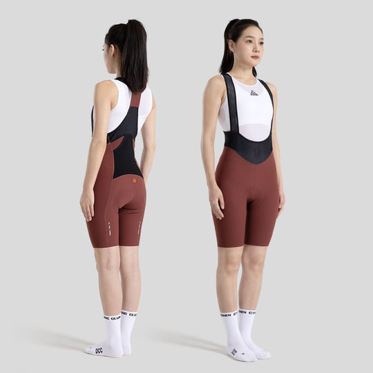 Ascend Bib Shorts Brownish Red DCCW240521