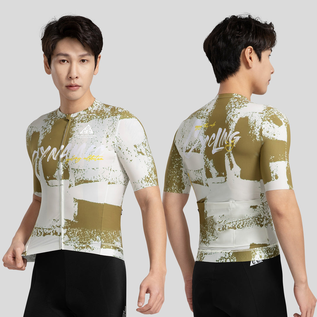ART BRUSH Men's Level Pro Air Short Sleeve Jersey Dark Green DCCM250104