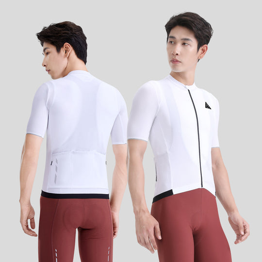 SUXUAN Short Sleeves for Men White DCCM240412