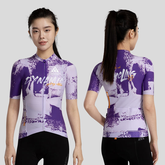 ART BRUSH Women's Level Pro Air Short Sleeve Jersey Blue DCCF250104