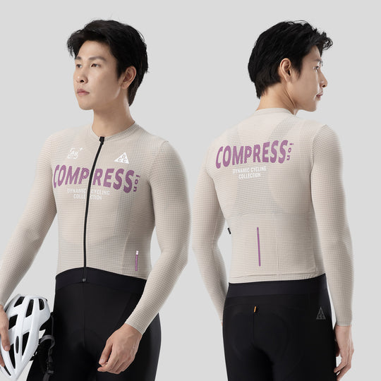 COMPRESS Men's Elite LS Jersey Black DCCM240619