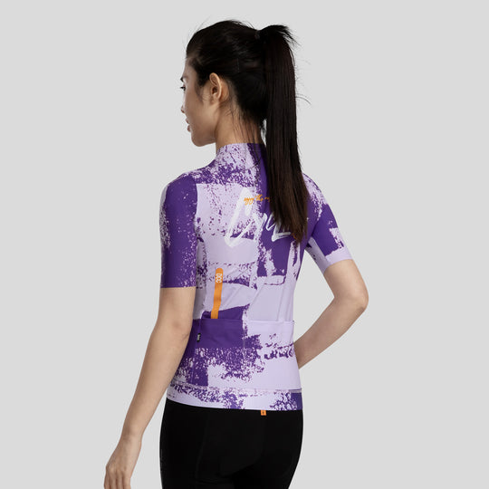 ART BRUSH Women's Level Pro Air Short Sleeve Jersey Blue DCCF250104
