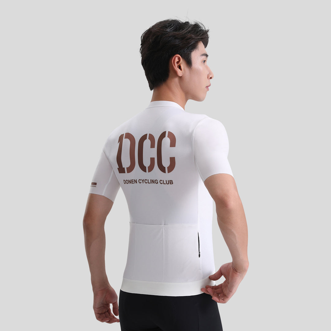 ZHIYUAN Men's Pro SS Jersey Beige DCCM240413