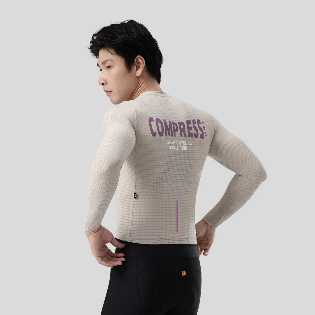 COMPRESS Men's Elite LS Jersey Black DCCM240619