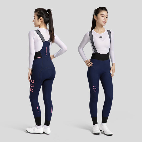 QINGYUN Womens' Performance Bib Tights Black DCCW240926