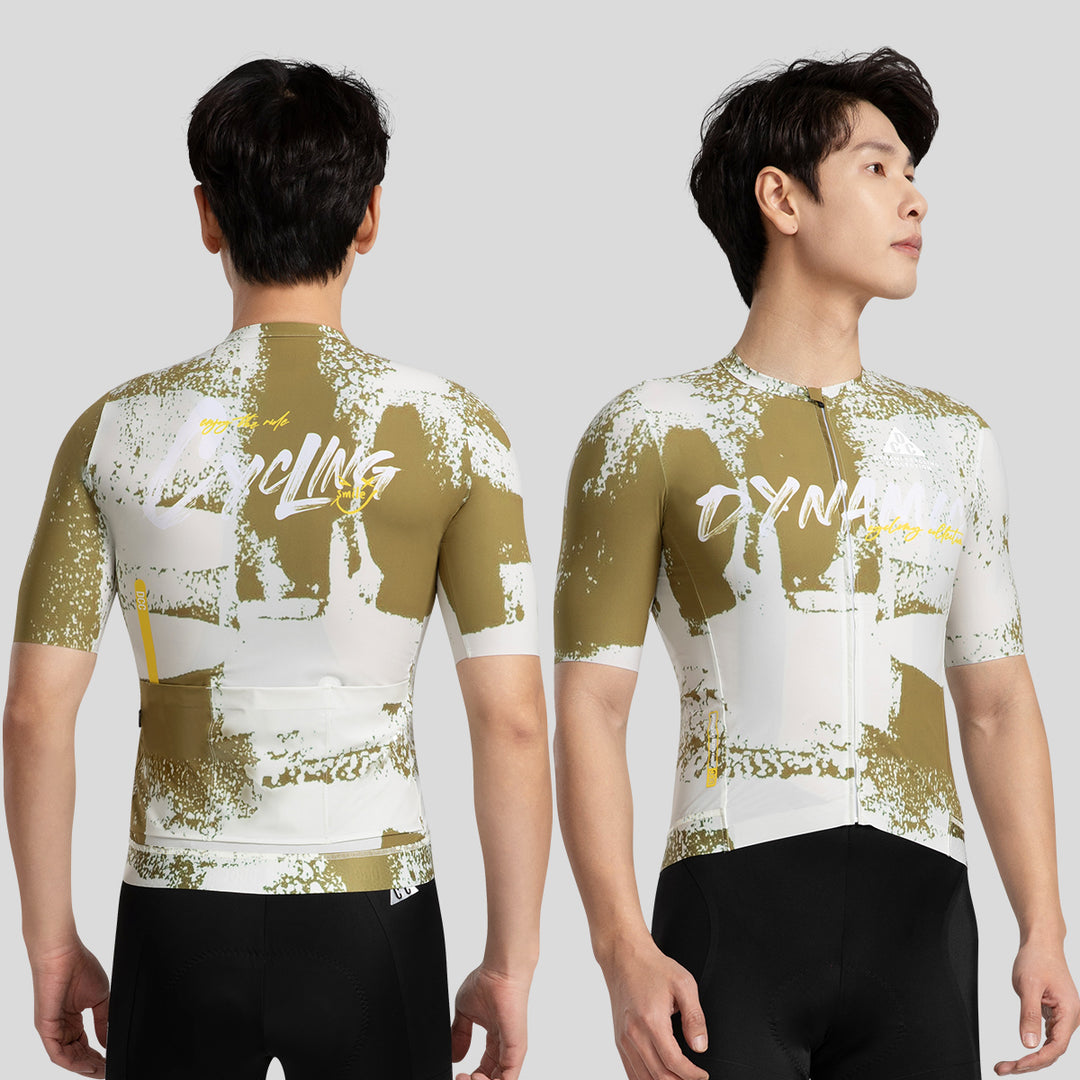 ART BRUSH Men's Level Pro Air Short Sleeve Jersey Dark Green DCCM250104