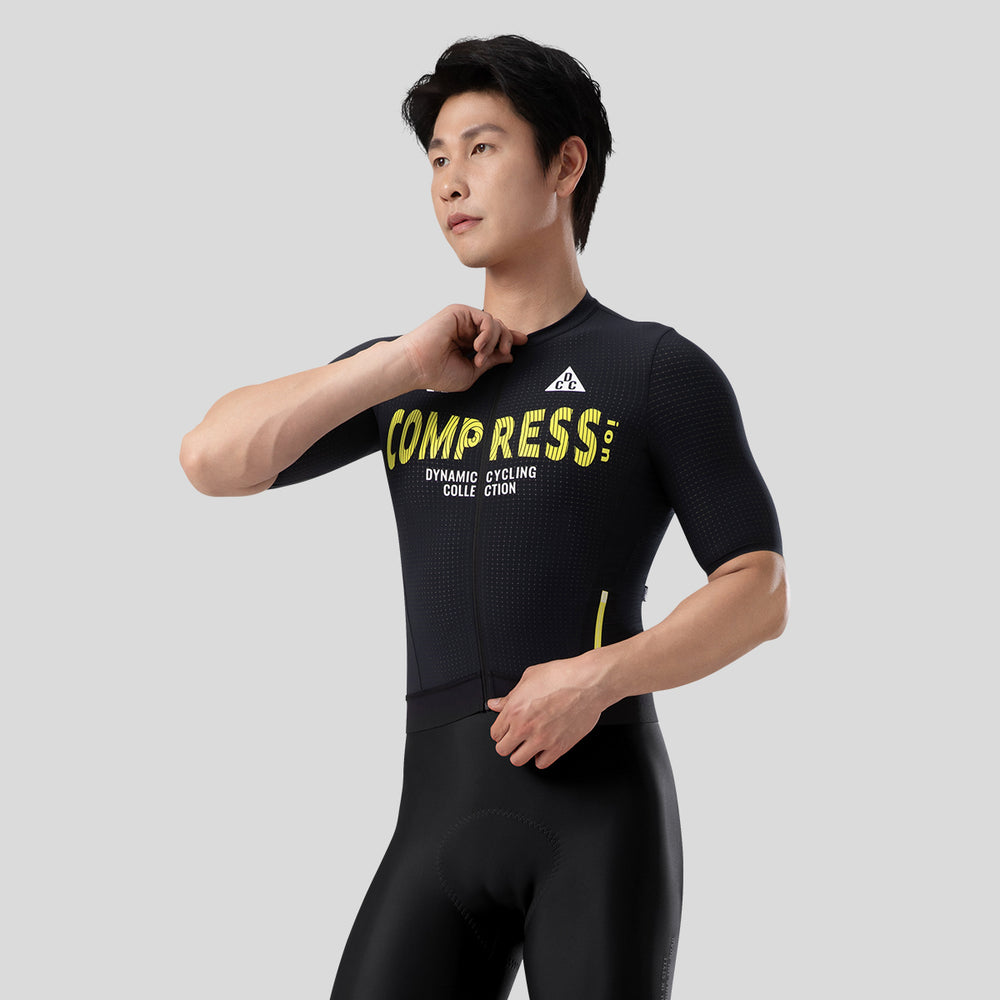 COMPRESS Men's Elite SS Jersey Black DCCM240929