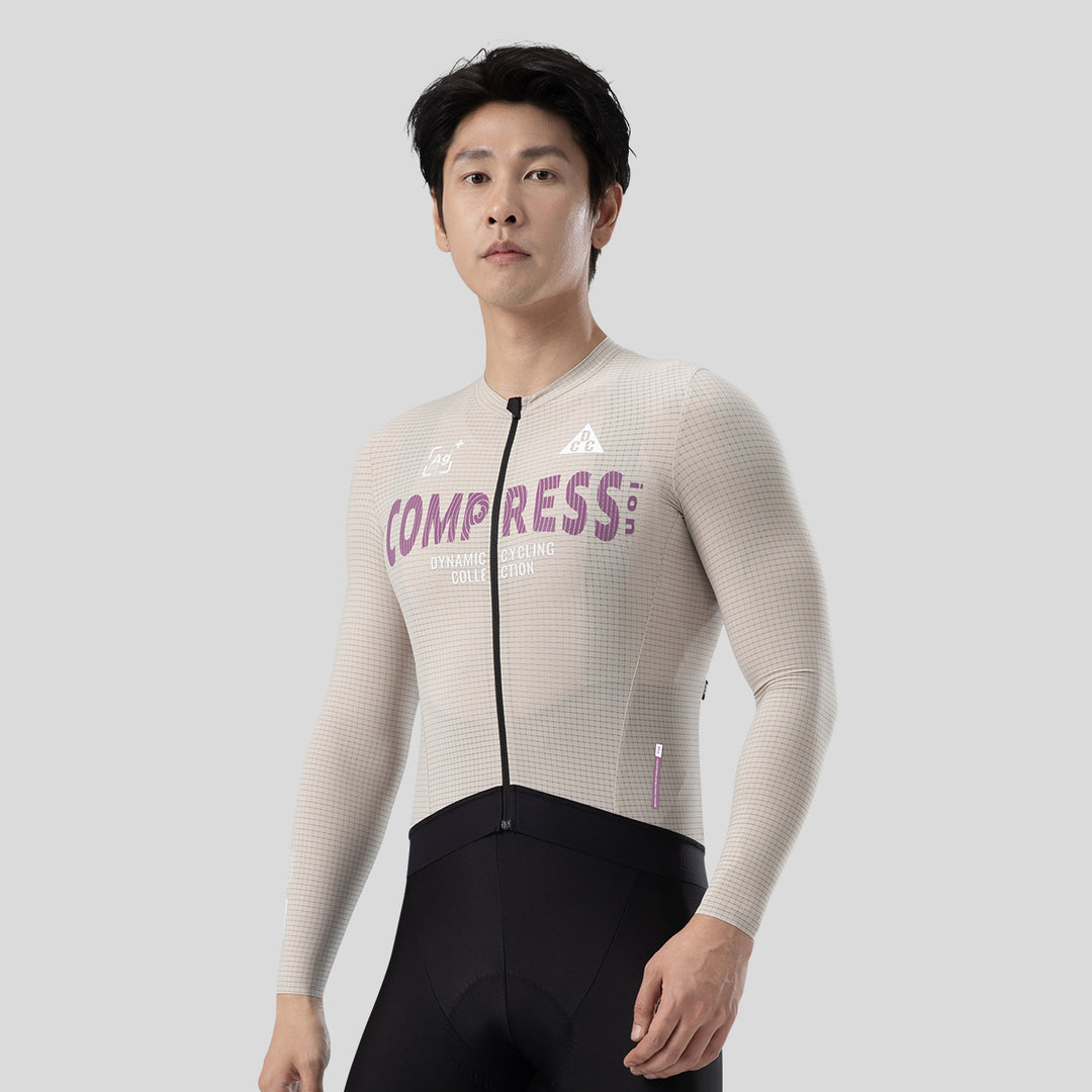 COMPRESS Men's Elite LS Jersey Black DCCM240619