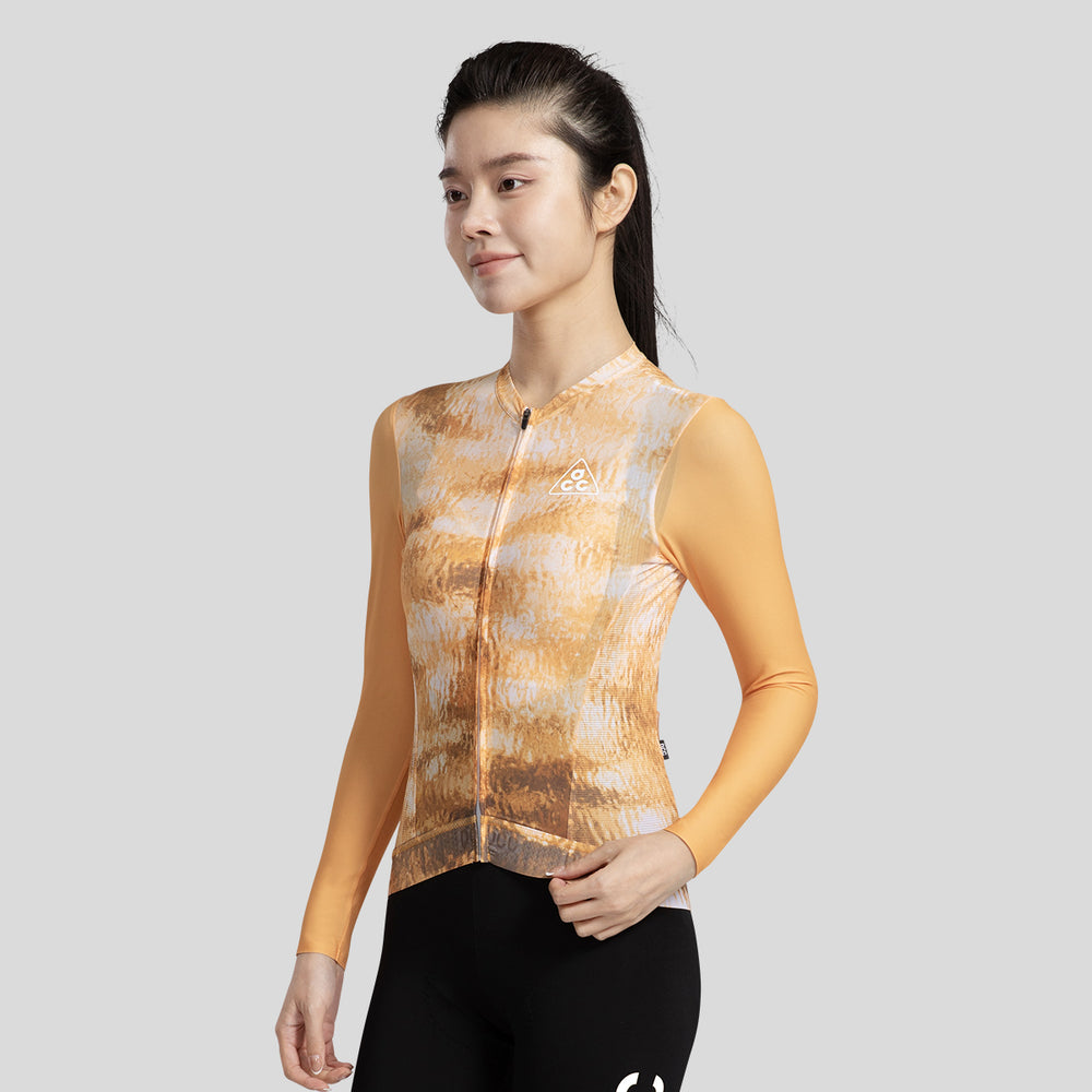 LIYUN Women's Level Pro Air Long Sleeve Jersey Ezi Orange DCCF250107