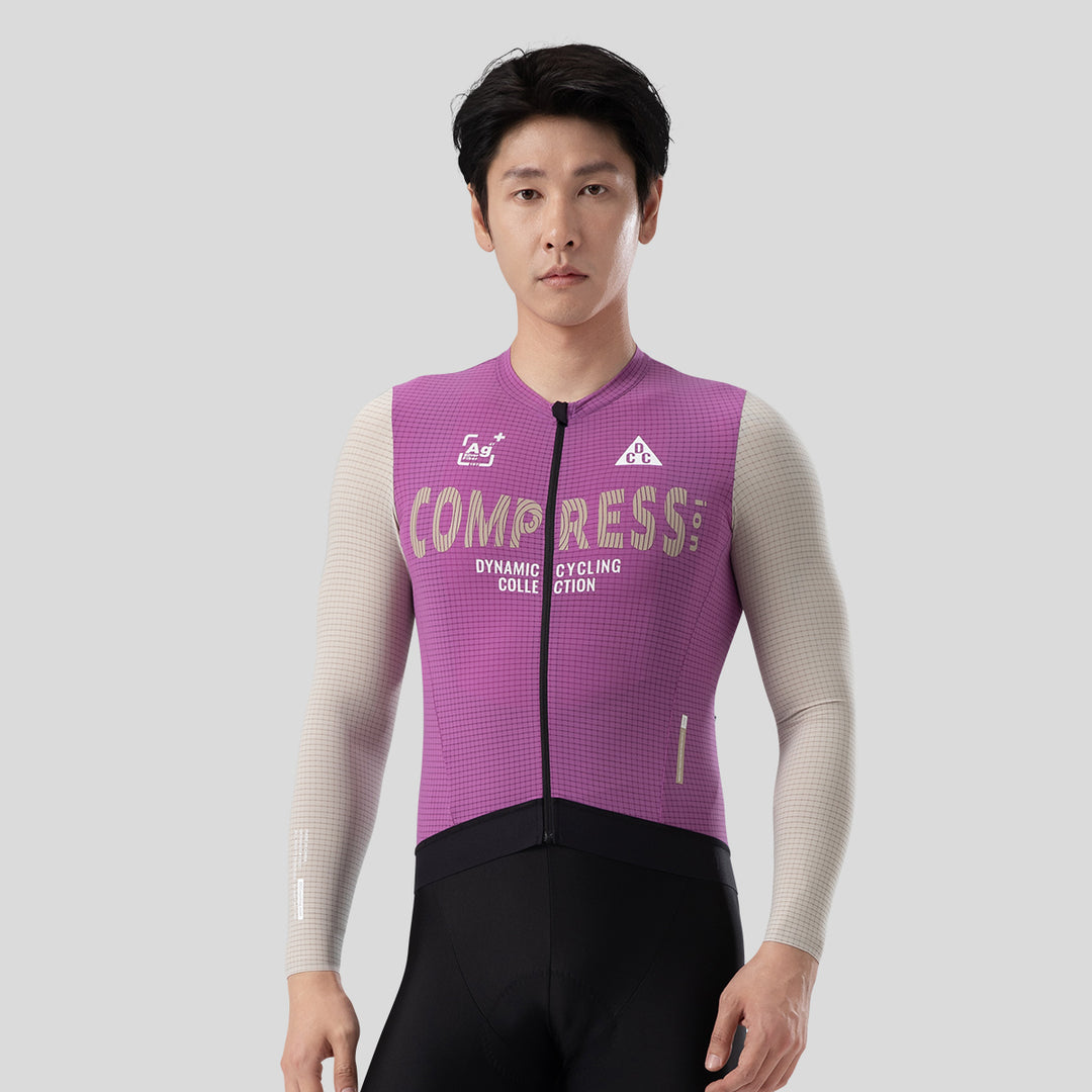 COMPRESS Men's Elite LS Jersey Black DCCM240619
