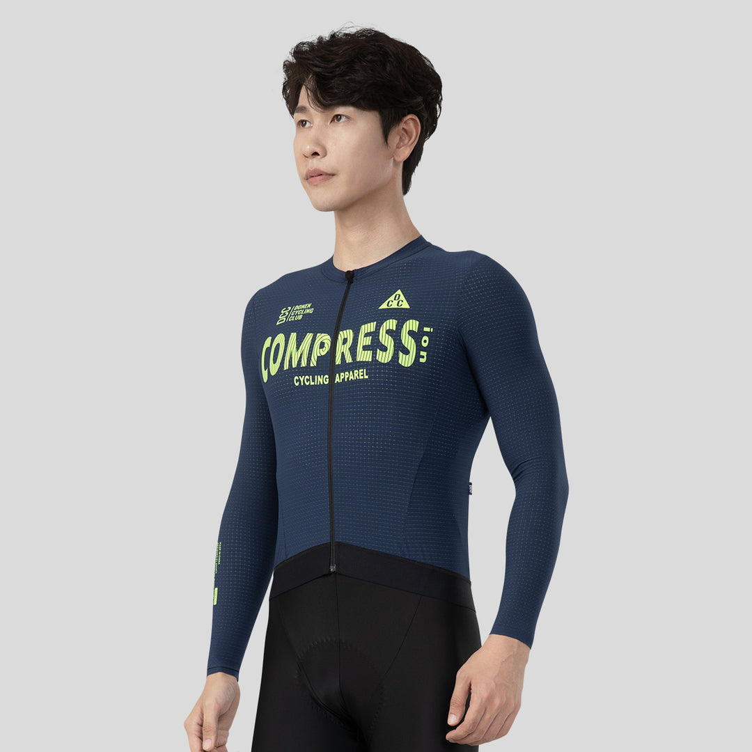 COMPRESS Men's Elite LS Jersey Black DCCM240619