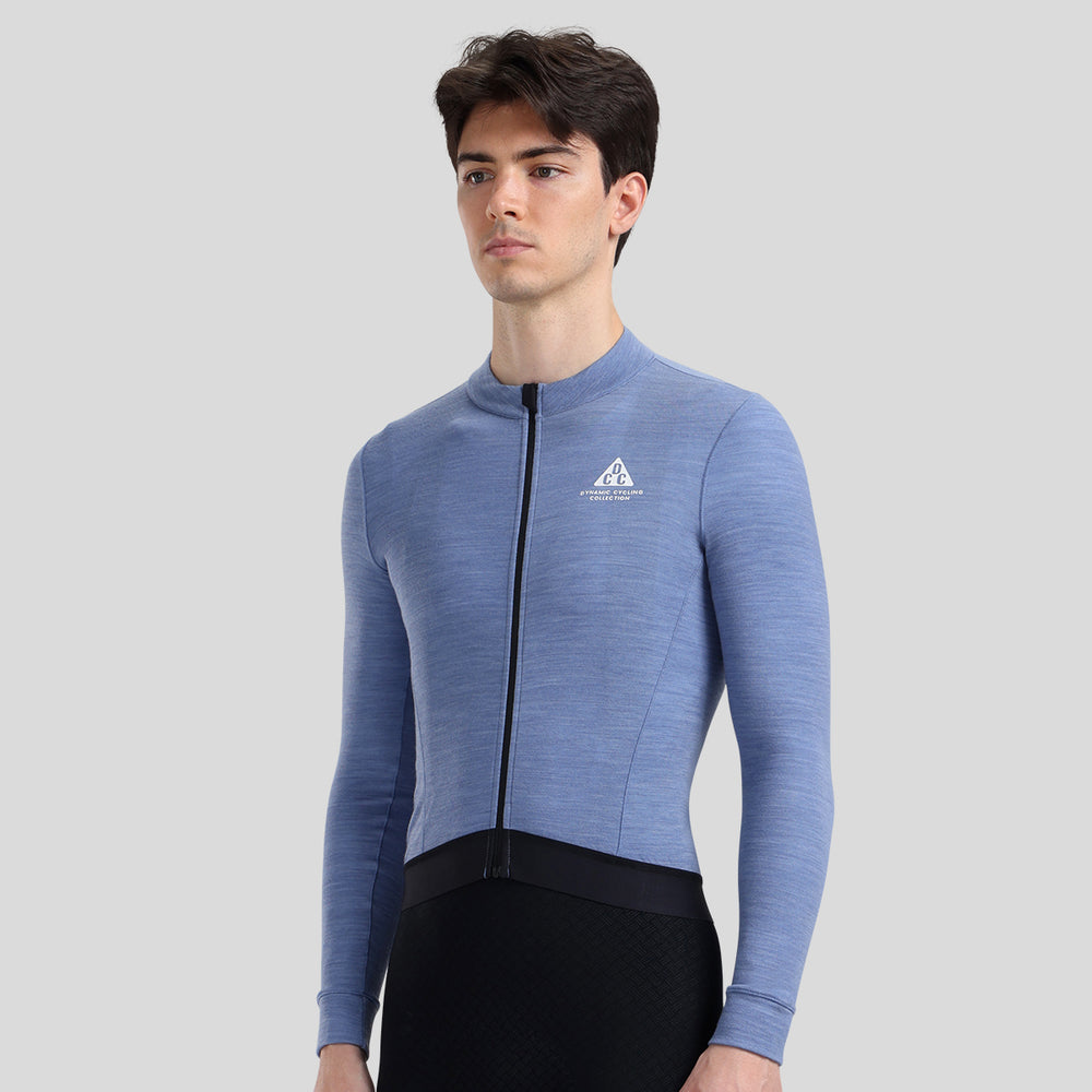 Merino Wool Men's LS Jersey DCCM250114 Blue