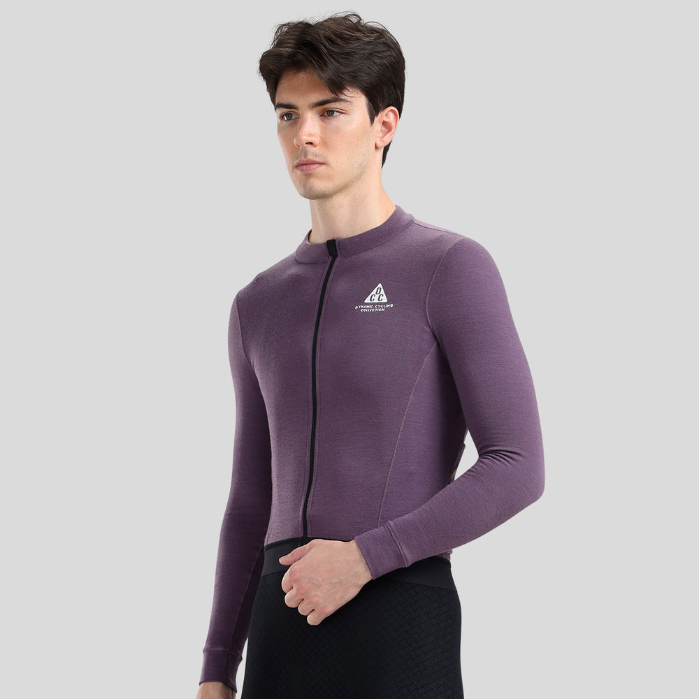 Merino Wool Men's LS Jersey DCCM250114 Purple