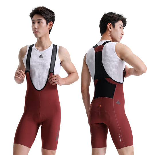 Ascend Bib Shorts Brownish Red DCCT240430