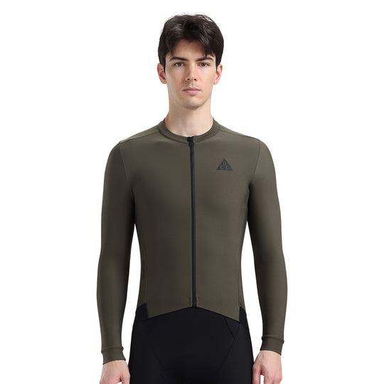 LINGYUE Men's Essential  LS Jersey Army Green DCCM250513
