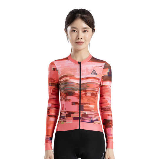 SAIGE Women's Level Pro Air Long Sleeve Jersey Red DCCF240516