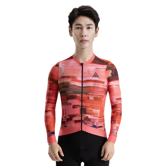 SAIGE Men's Level Pro AIR LS Jersey Red DCCM240418