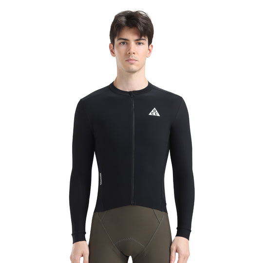 LINGYUE Men's Essential  LS Jersey Black DCCM250513