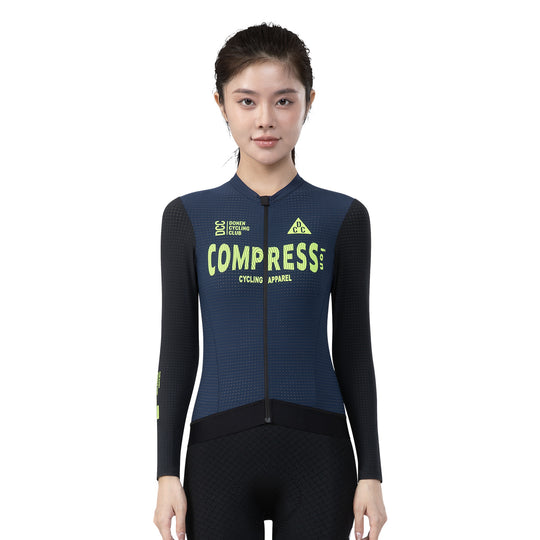 COMPRESS Women's ELITE LS Jersey Dark Blue DCCF240725