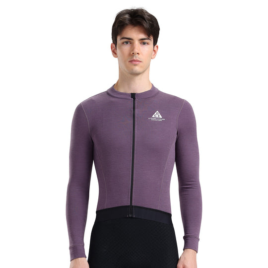 Merino Wool Men's LS Jersey DCCM250114 Purple