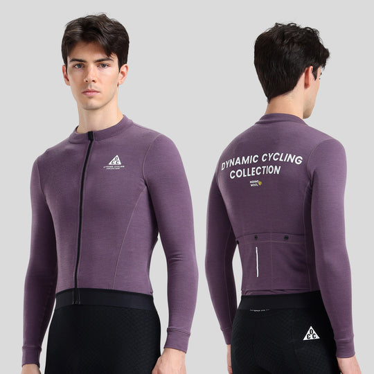 Merino Wool Men's LS Jersey DCCM250114 Purple