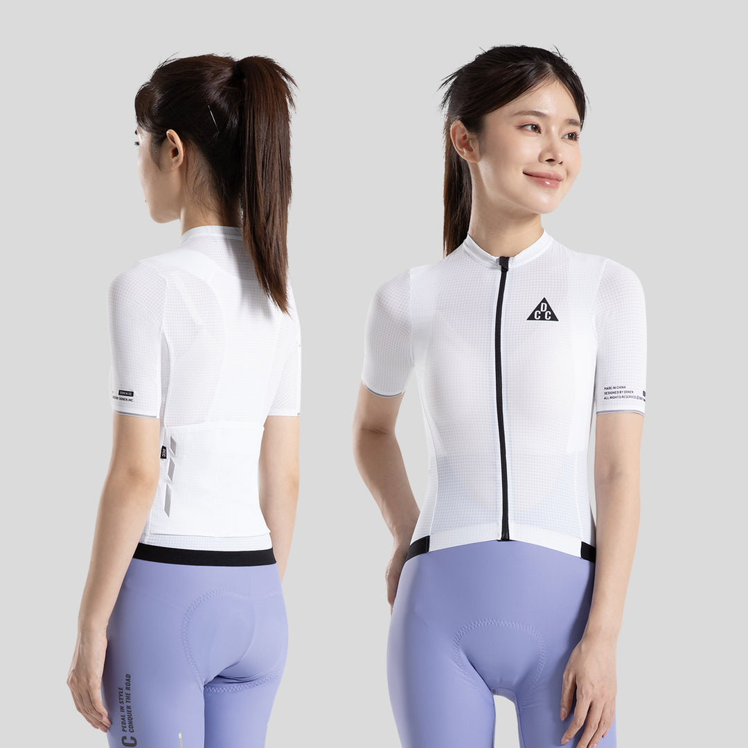 SUXUAN Short Sleeves for Women White DCCF240509