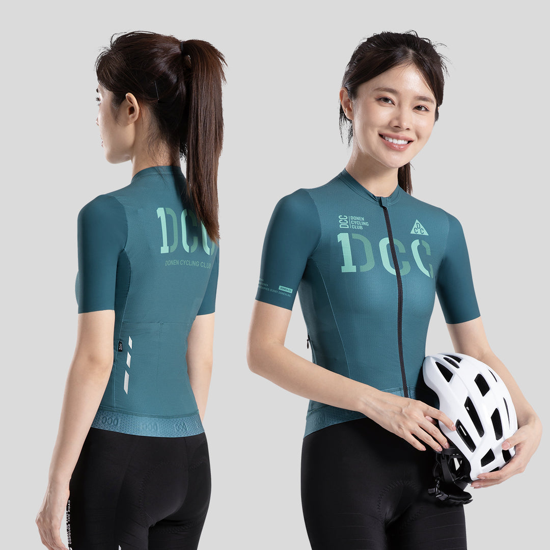 Women's ZHIYUAN  Pro SS Jersey Dark Green DCCF240413