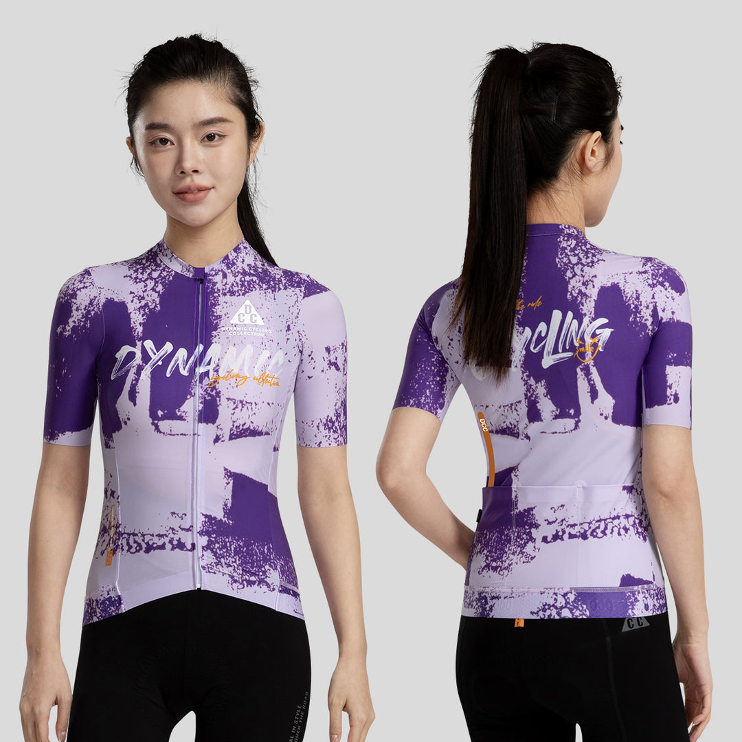 ART BRUSH Women's Level Pro Air Short Sleeve Jersey Blue DCCF250104