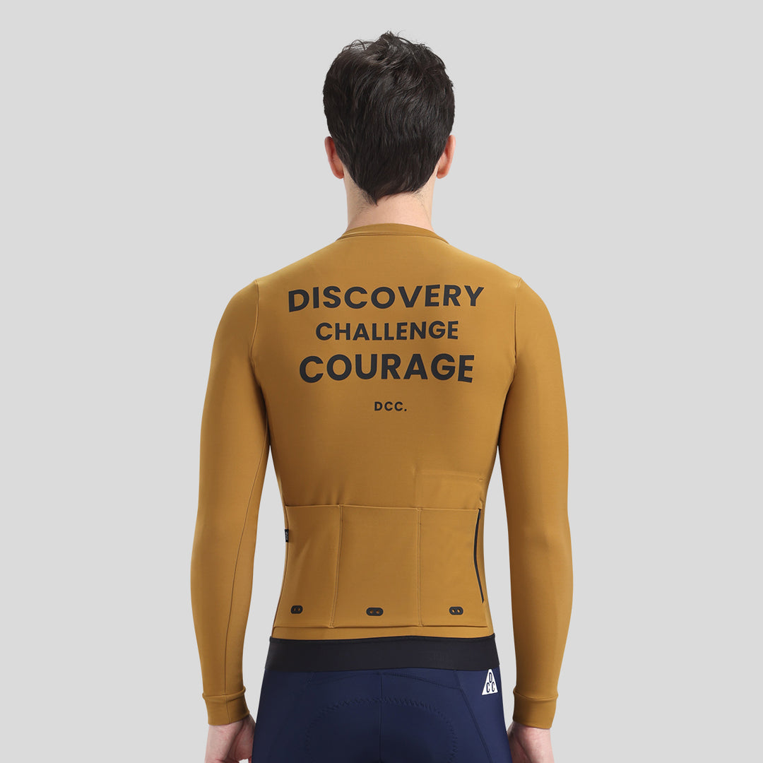 LINGYUE Men's Essential  LS Jersey Army Green DCCM250513