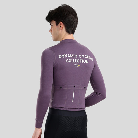 Merino Wool Men's LS Jersey DCCM250114 Purple