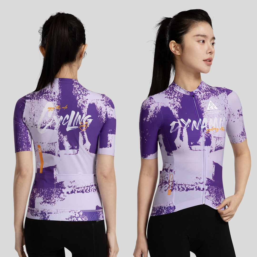 ART BRUSH Women's Level Pro Air Short Sleeve Jersey Blue DCCF250104