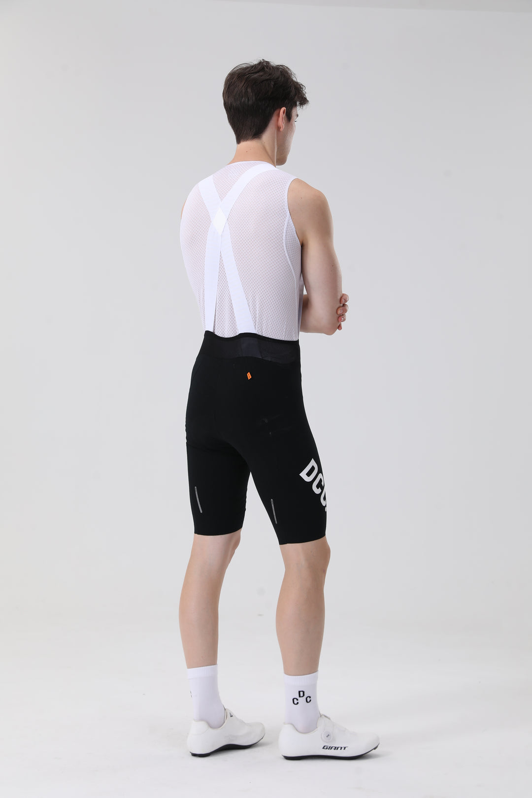 Double thread jacquard Bib Shorts Black DCCT260403