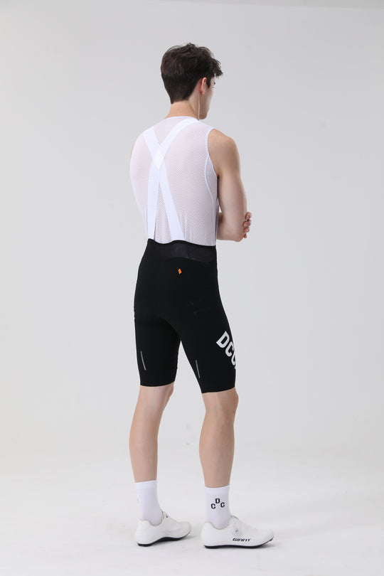 Double thread jacquard Bib Shorts Black DCCT260403