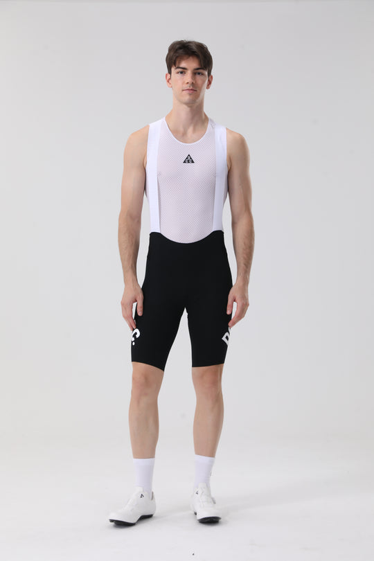Grid jacquard Bib Shorts Black DCCT260405