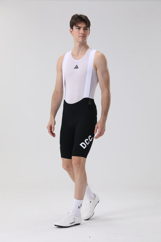 Grid jacquard Bib Shorts Black DCCT260405